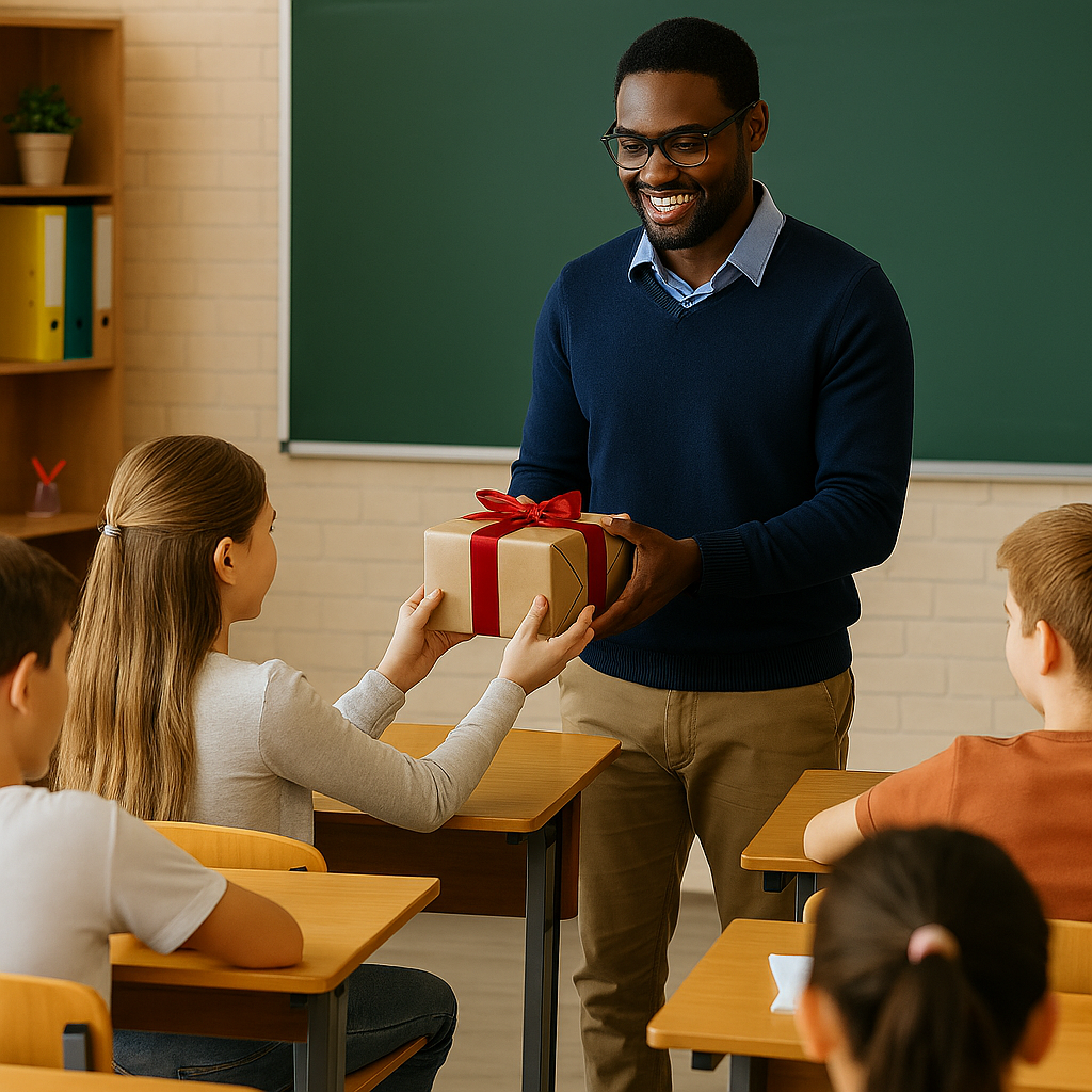 Coffret cadeau pour un professeur