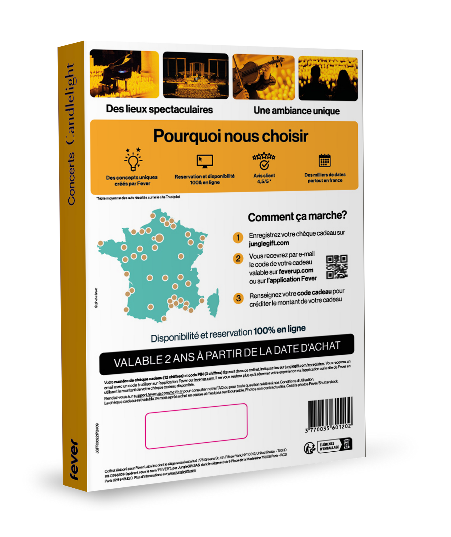 Coffret cadeau CANDLELIGHT : Concert à la Bougie