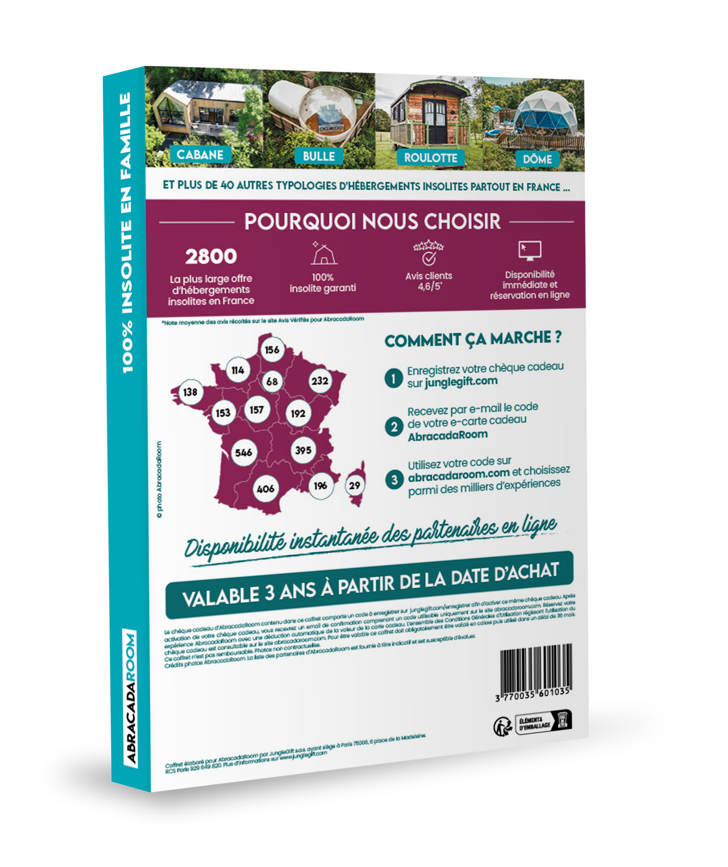 Coffret cadeau ABRACADAROOM : 100% insolite en famille